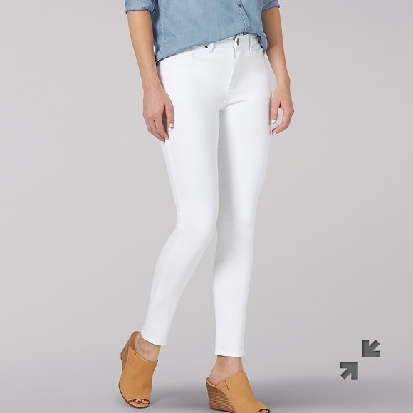 all white skinny jeans